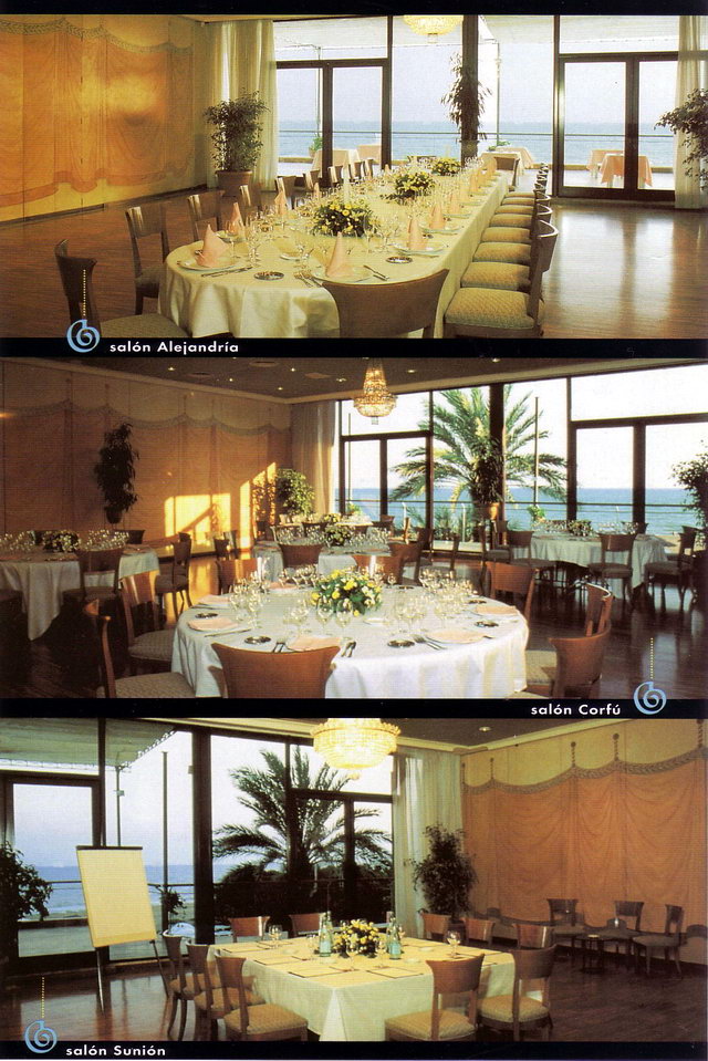 Folleto promocional del restaurante y beach club Tropical de Gav Mar (principios del siglo XXI) (Imgenes de los salones)